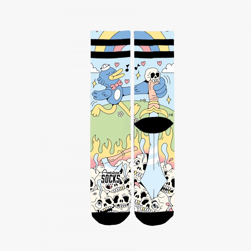 American Socks Cute Chaos - AS525 - Fuxia, Urban Tribes United