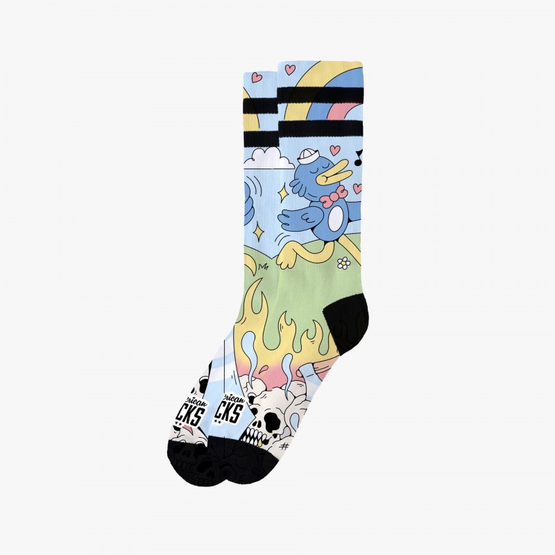 American Socks Cute Chaos - AS525 - Fuxia, Urban Tribes United