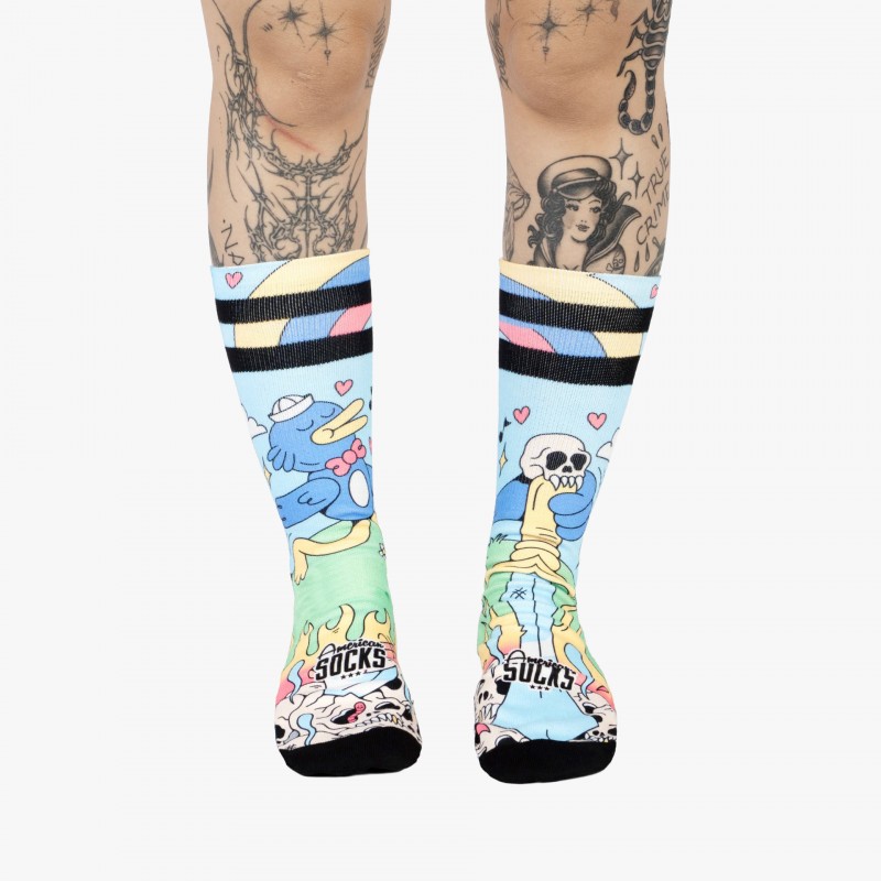American Socks Cute Chaos - AS525 - Fuxia, Urban Tribes United