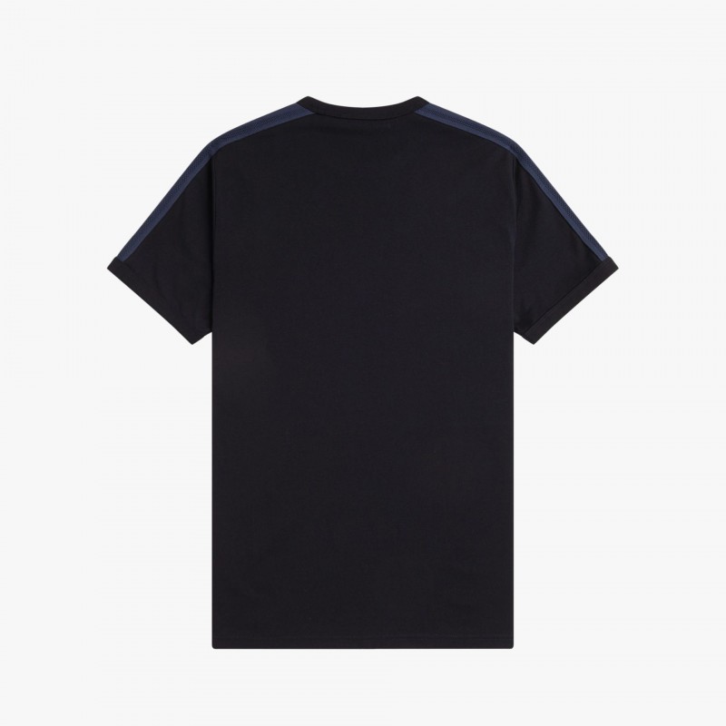 Fred Perry Mesh Taped Ringer - M1732 102 - Fuxia, Urban Tribes United