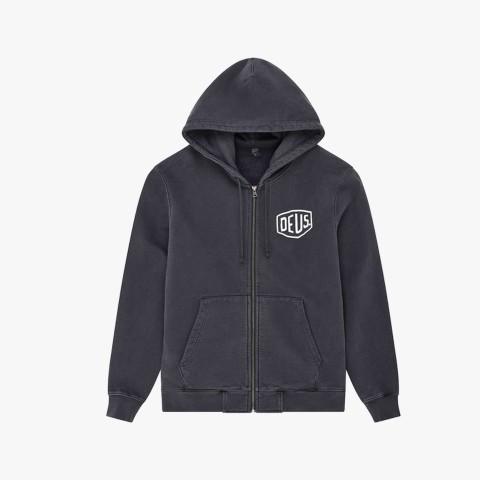 Deus Ex Machina Shield Garment Dyed Zip Deus Ex Machina Shield Garment Dyed Zip