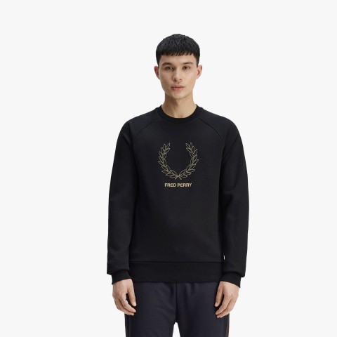 Fred Perry Outline Laurel Wreath Fred Perry Outline Laurel Wreath