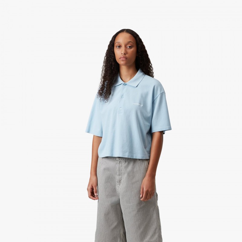 Carhartt W S/S Carhartt Script - I034553 3M3 XX - Fuxia, Urban Tribes United
