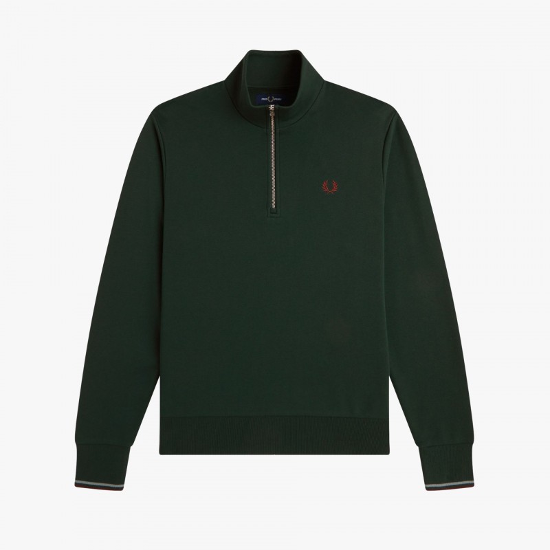 Fred Perry Half Zip - M3574 85A - Fuxia, Urban Tribes United