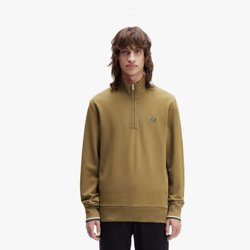 Fred Perry Half Zip - M3574 Z60 - Fuxia, Urban Tribes United