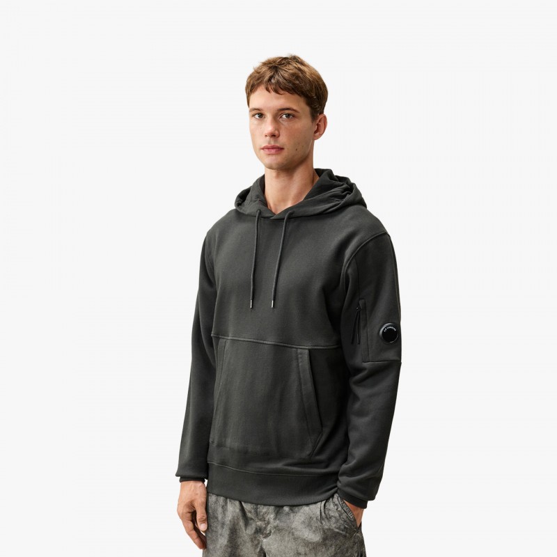 C.P. Company Hoodie Diagonal Raised Fleece - 21CMSS714A 005086W 985 - Fuxia, Urban Tribes United