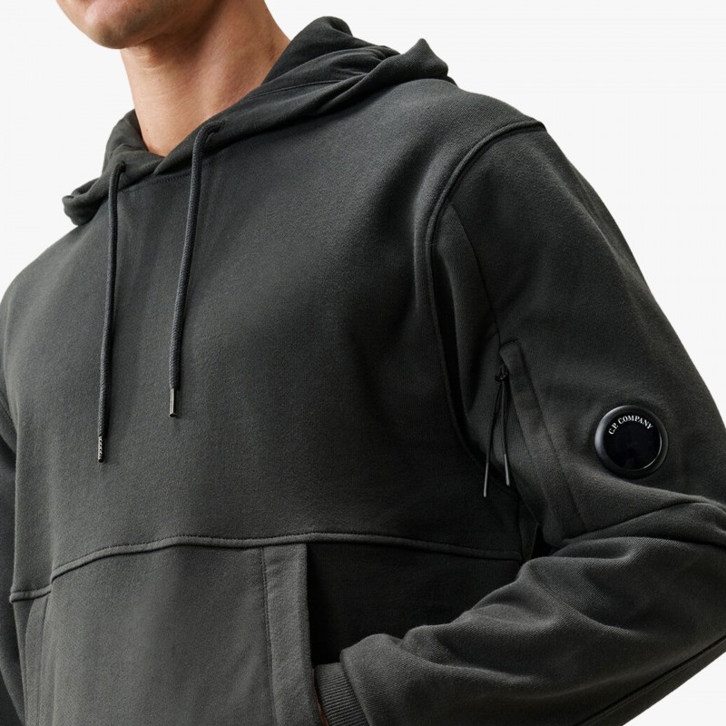 C.P. Company Hoodie Diagonal Raised Fleece C.P. Company Hoodie Diagonal Raised Fleece - 21CMSS714A 005086W 985 - Fuxia, Urban Tribes United