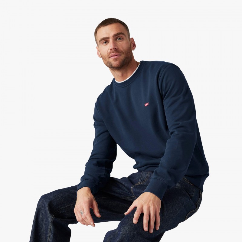 Levis Original Housemark Crewneck Sweatshirt - 35909 0001 - Fuxia, Urban Tribes United