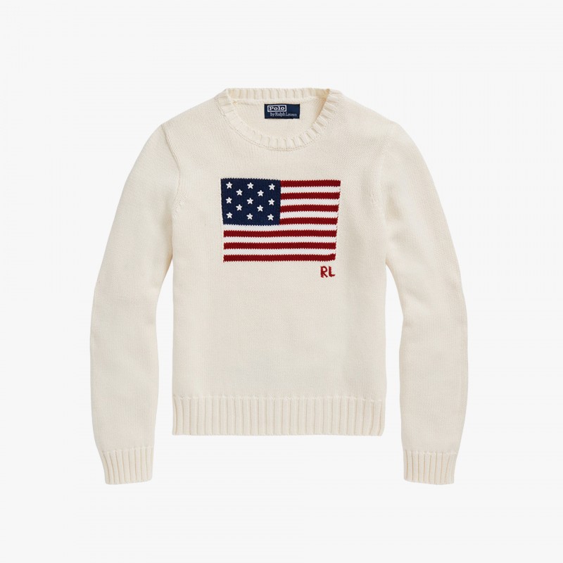 Polo Ralph Lauren The Iconic Flag Jumper Polo Ralph Lauren The Iconic Flag Jumper - 211896939002 - Fuxia, Urban Tribes United