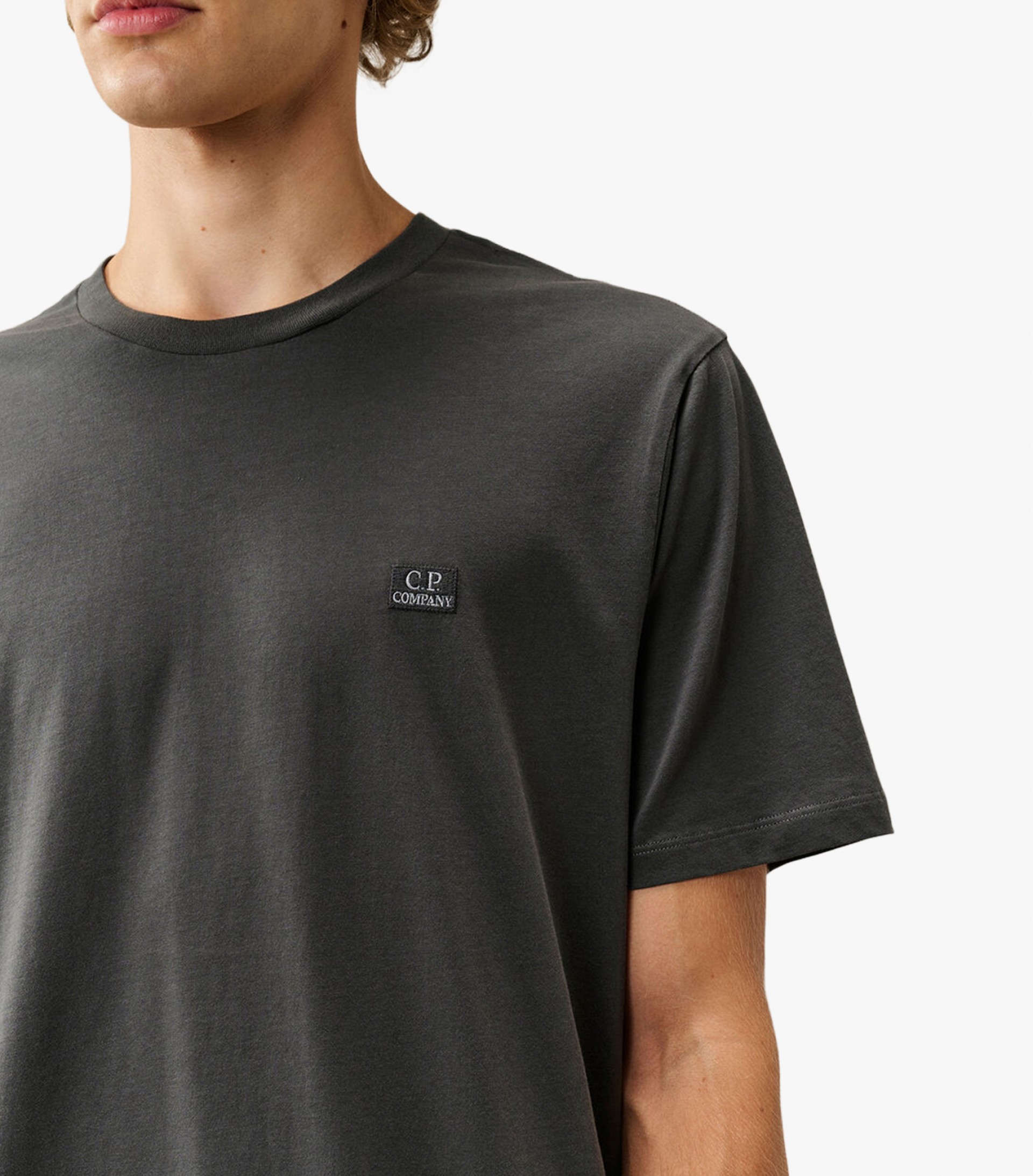 C.P. Company Jersey Short Sleeve Logo Patch