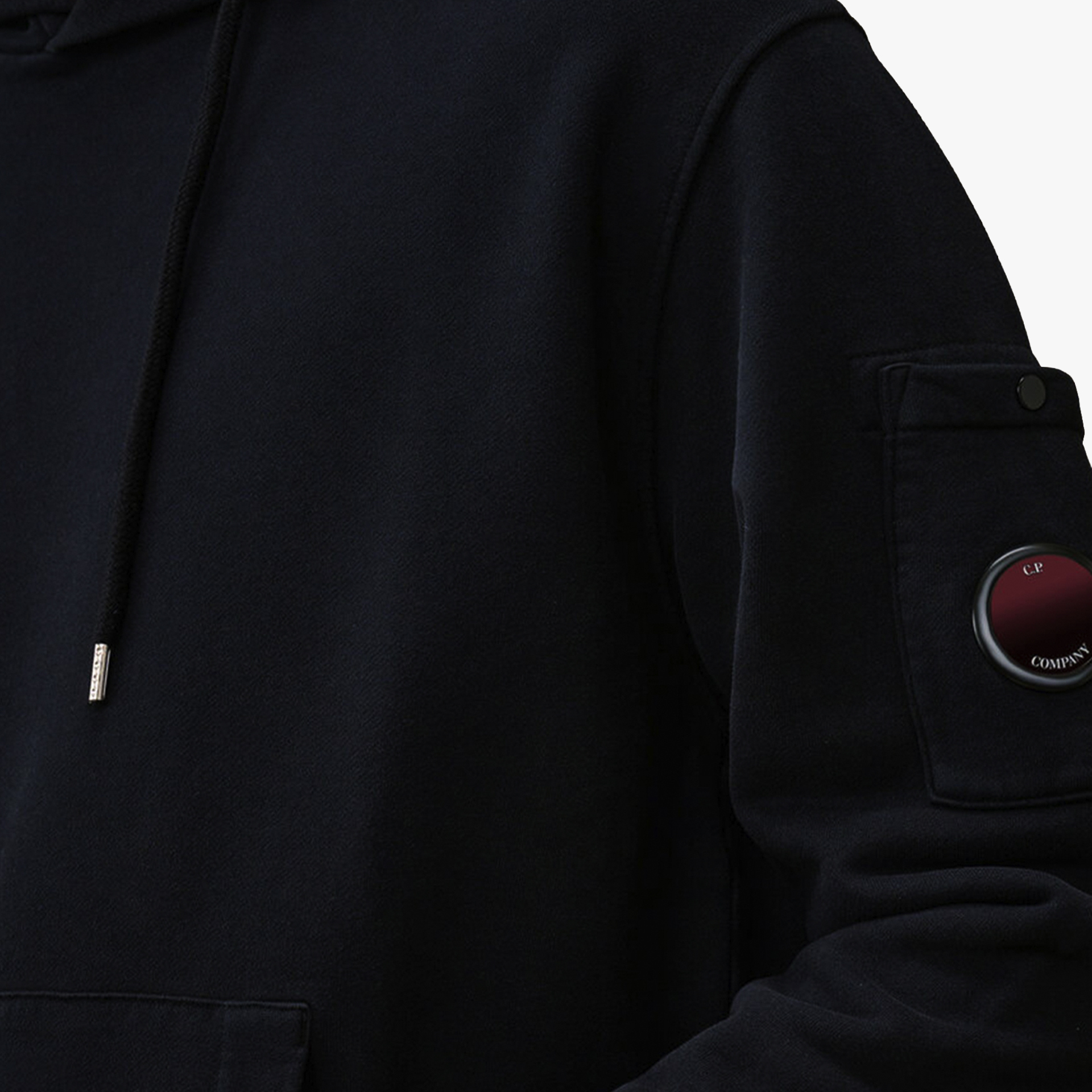 C.P. Company Brushed and Emerized Diagonal Fleece Lens Sweat