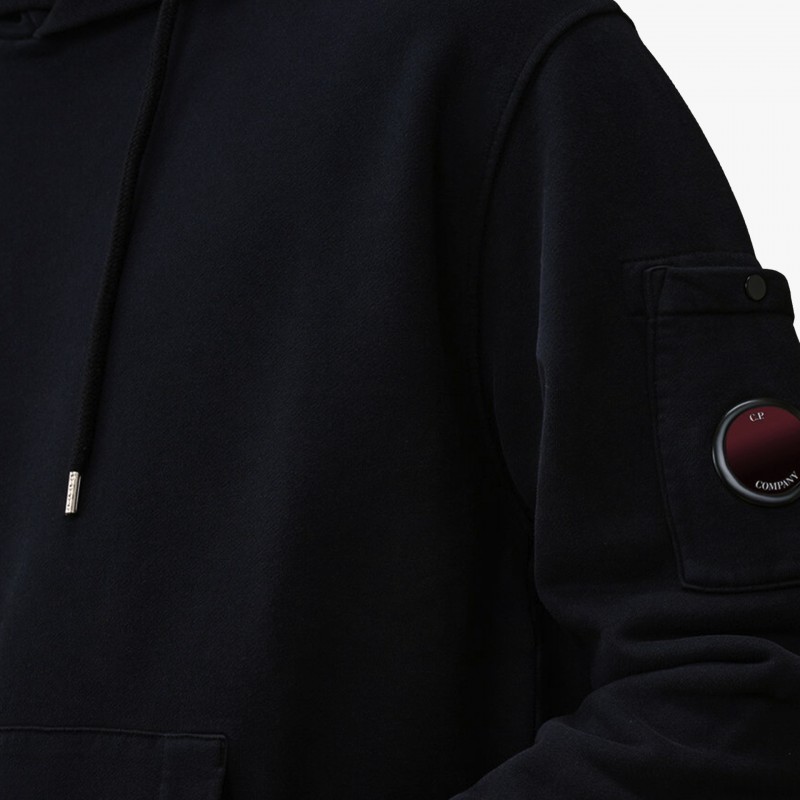 C.P. Company Brushed and Emerized Diagonal Fleece Lens Sweat - RFCMSS718A 006372G 888 - Fuxia, Urban Tribes United