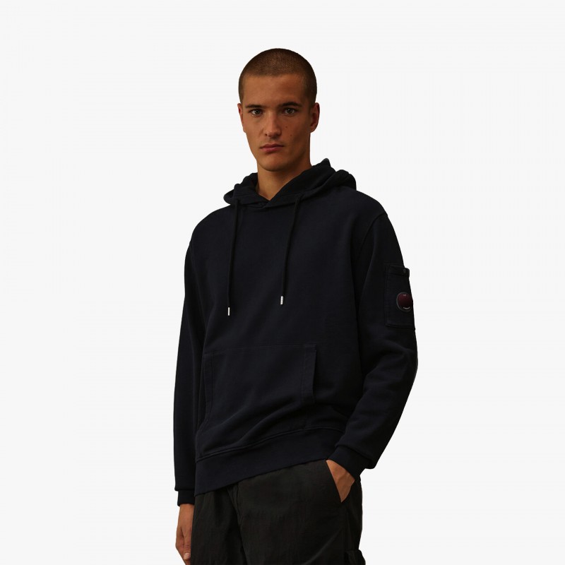C.P. Company Brushed and Emerized Diagonal Fleece Lens Sweat - RFCMSS718A 006372G 888 - Fuxia, Urban Tribes United
