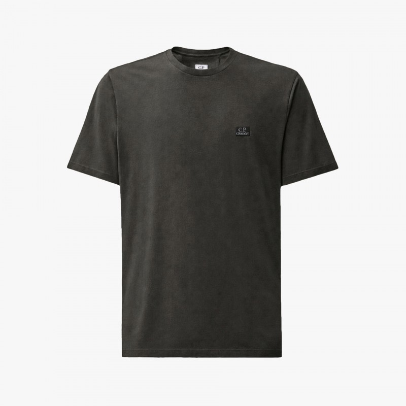 C.P. Company Jersey Short Sleeve Logo Patch - 21CMTS726A 005100W 985 - Fuxia, Urban Tribes United
