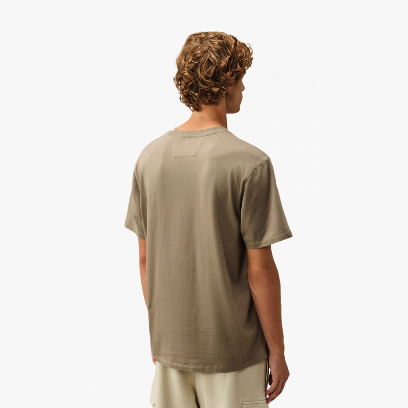 C.P. Company Jersey Short Sleeve Logo Patch - 21CMTS726A 005100W 356 - Fuxia, Urban Tribes United