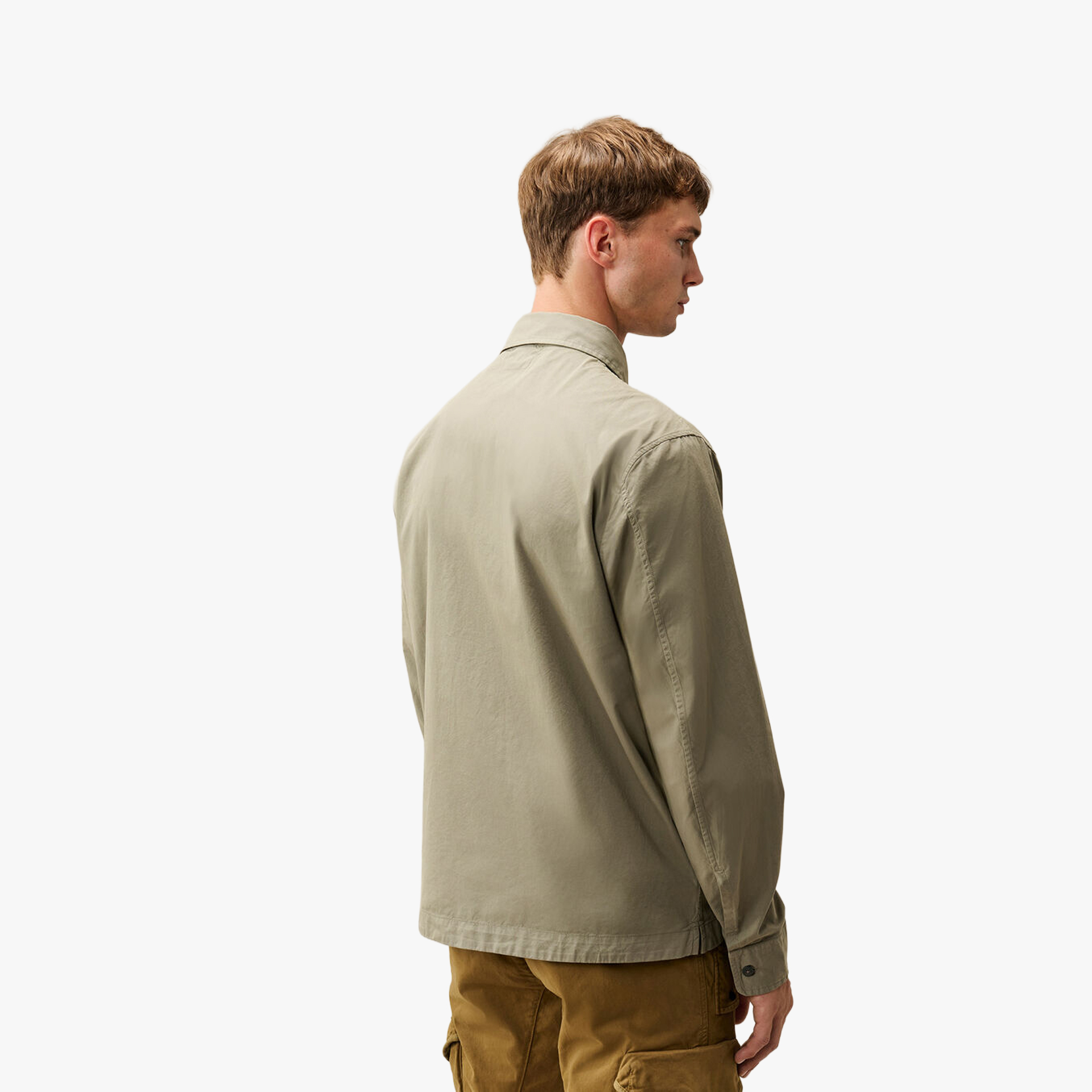 C.P. Company Organic Gabardine Lens Flap Zip Overshirt