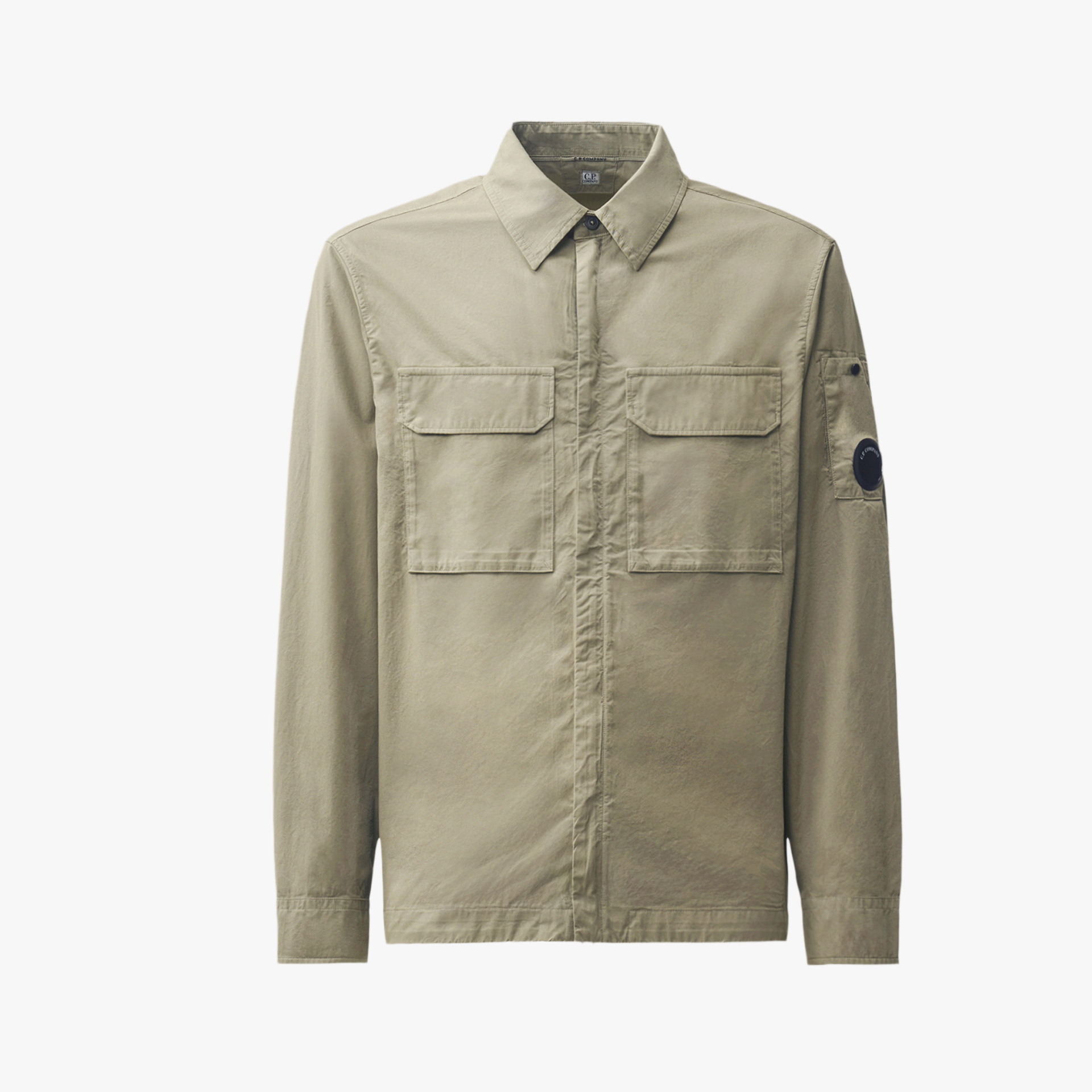 C.P. Company Organic Gabardine Lens Flap Zip Overshirt