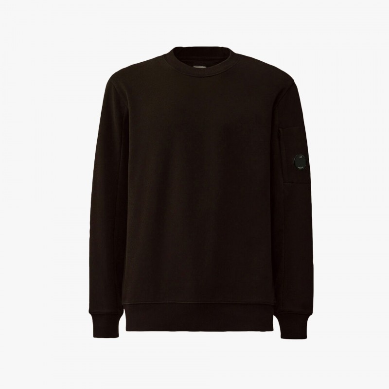 C.P. Company Diagonal Raised Fleece Crewneck Lens Sweatshirt - RCCMSS713A 005086W 999 - Fuxia, Urban Tribes United