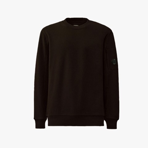 C.P. Company Diagonal Raised Fleece Crewneck Lens Sweatshirt