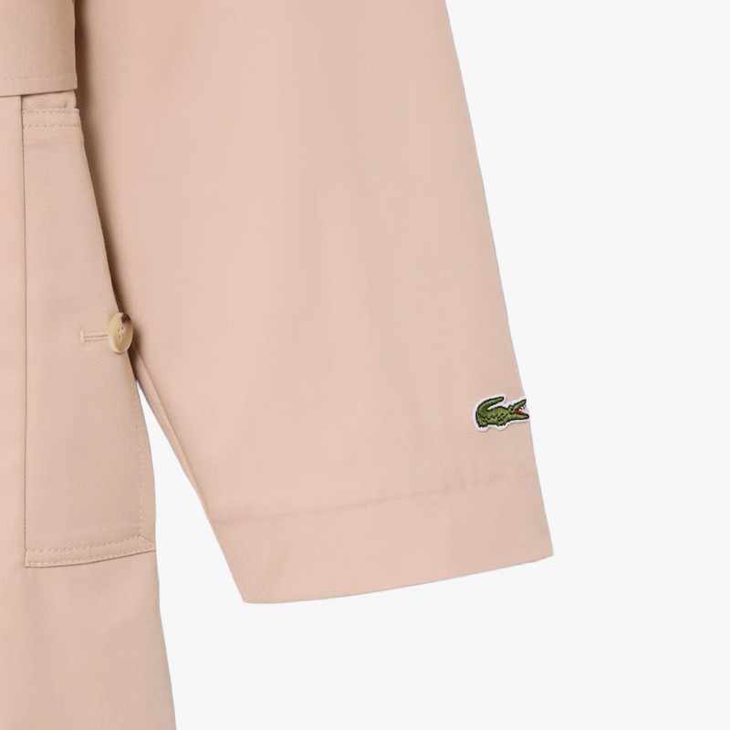 Lacoste Belted Cotton Trench Coat - BF9785 X6F - Fuxia, Urban Tribes United