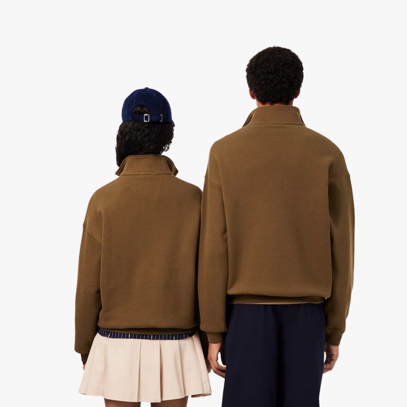 Lacoste Loose Fit Zip Neck Lacoste Loose Fit Zip Neck