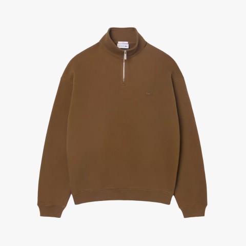 Lacoste Loose Fit Zip Neck