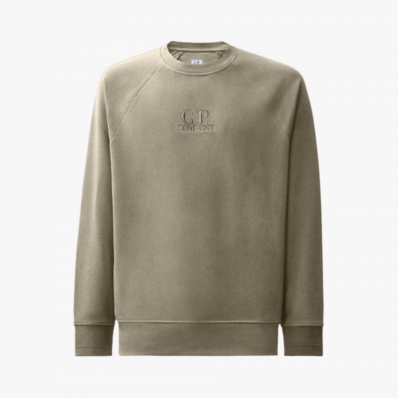 C.P. Company Diagonal Raised Fleece Crewneck Logo Sweatshirt C.P. Company Diagonal Raised Fleece Crewneck Logo Sweatshirt - 21CMSS025A 005086W 356 - Fuxia, Urban Tribes United