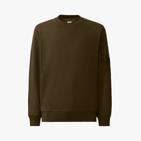 C.P. Company Diagonal Raised Fleece Lens Crewneck Sweatshirt