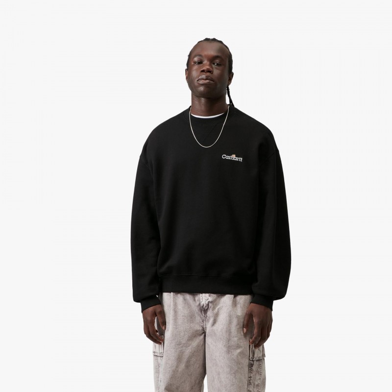 Carhartt WIP Label Sweatshirt - I036346 89 XX - Fuxia, Urban Tribes United