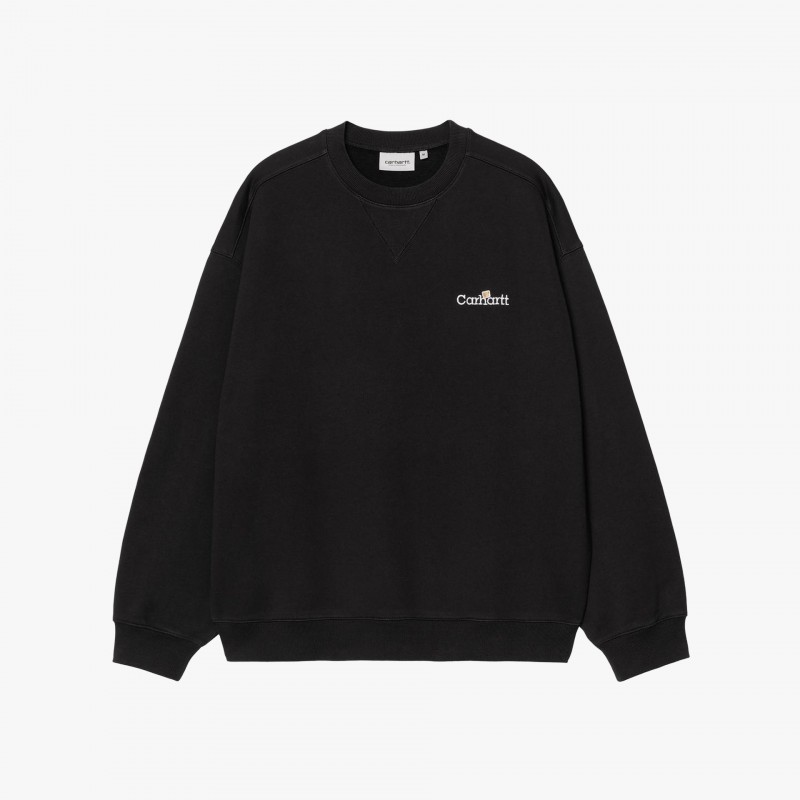 Carhartt WIP Label Sweatshirt - I036346 89 XX - Fuxia, Urban Tribes United