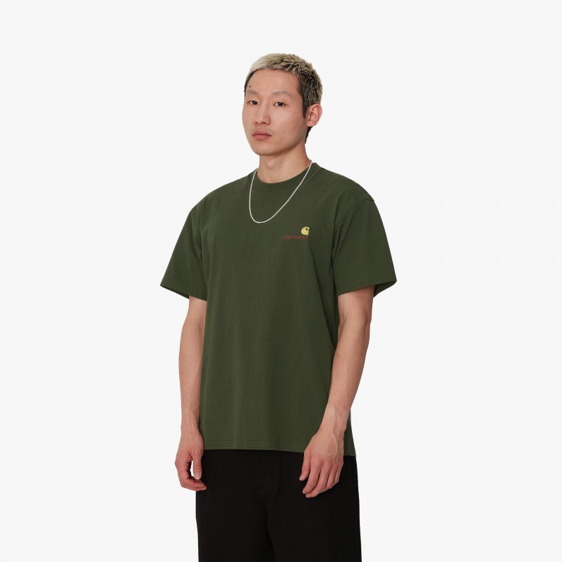 Carhartt WIP S/S American Script Carhartt WIP S/S American Script - I029956 2BR XX - Fuxia, Urban Tribes United