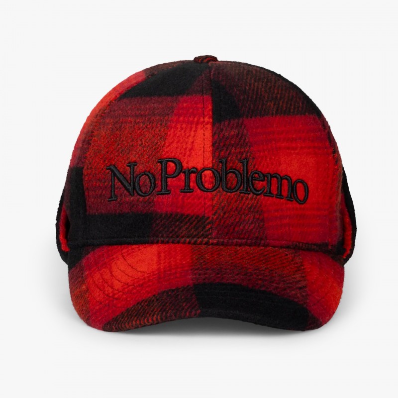 No Problemo Plaid Flap Cap No Problemo Plaid Flap Cap - NP9001106 RED - Fuxia, Urban Tribes United