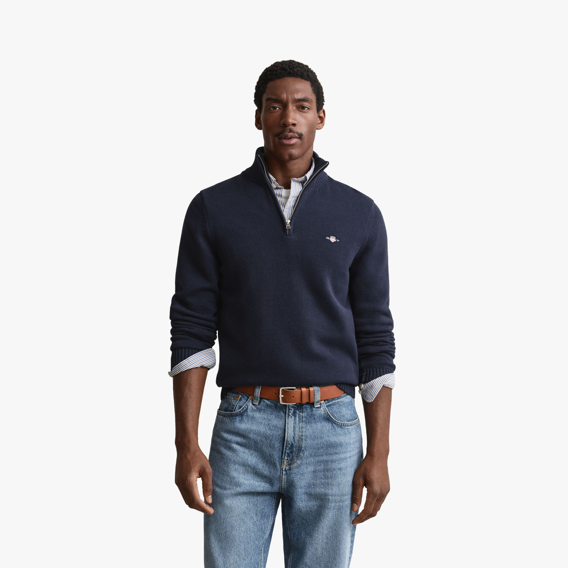 Gant Cotton Knit Half-Zip