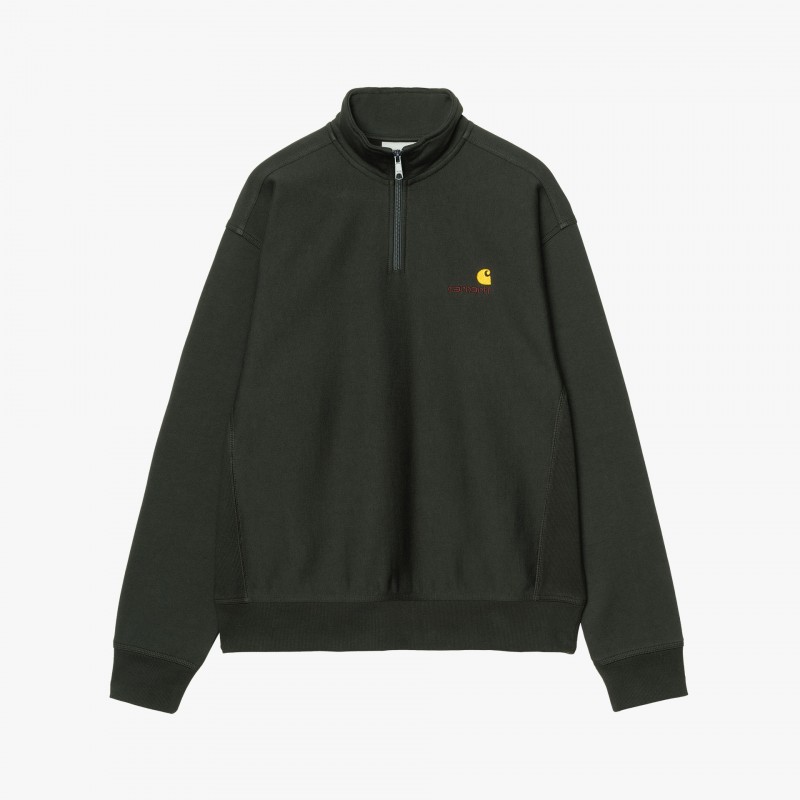 Carhartt WIP Half Zip American Script - I027014 3T6 XX - Fuxia, Urban Tribes United