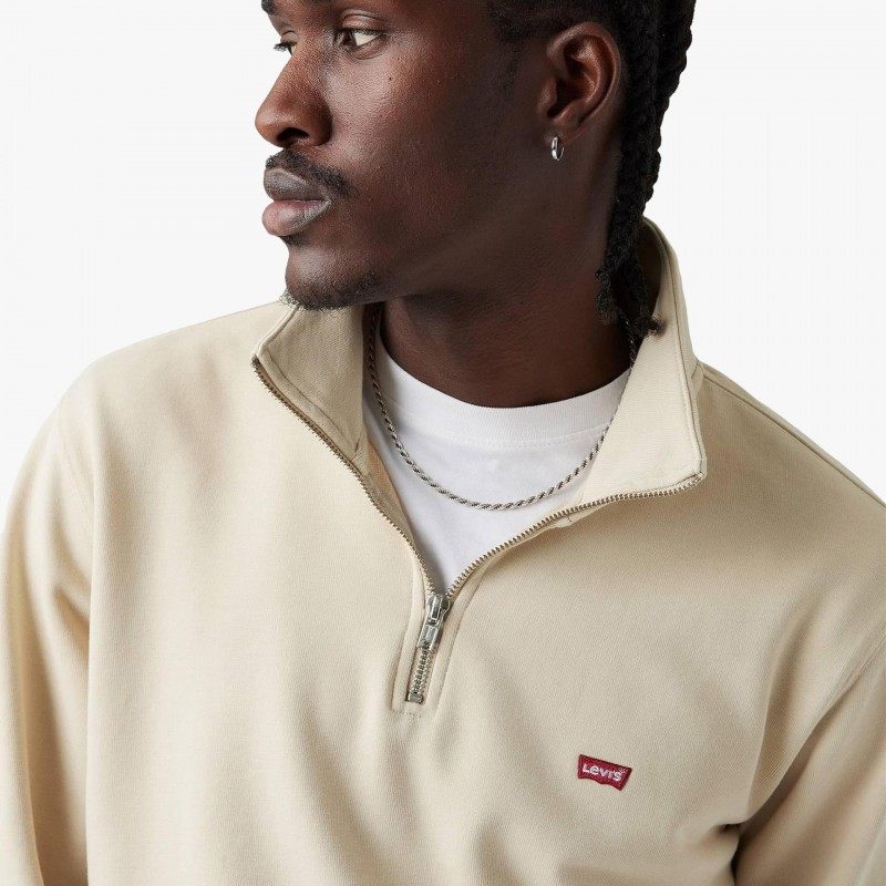 Levis Original Housemark Quarter Zip Pullover Levis Original Housemark Quarter Zip Pullover - A8606 0002 - Fuxia, Urban Tribes United