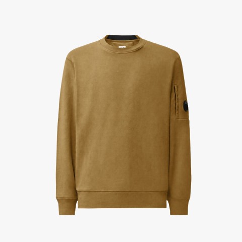 C.P. Company Diagonal Raised Fleece Lens Crewneck Sweatshirt
