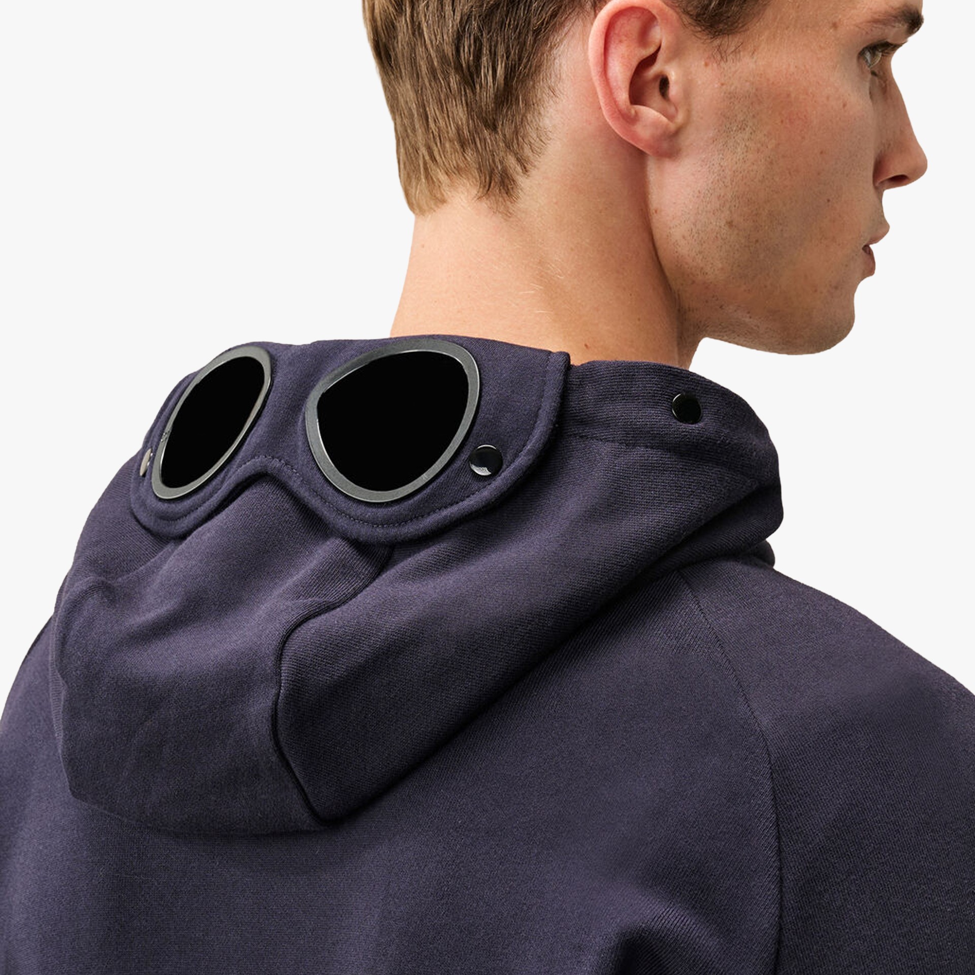 C.P. Company Diagonal Raised Fleece Goggle Zip Sweatshirt