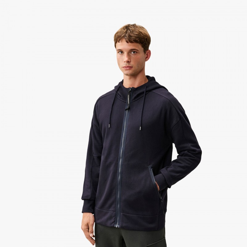 C.P. Company Diagonal Raised Fleece Goggle Zip Sweatshirt - RCCMSS715A 005086W 888 - Fuxia, Urban Tribes United